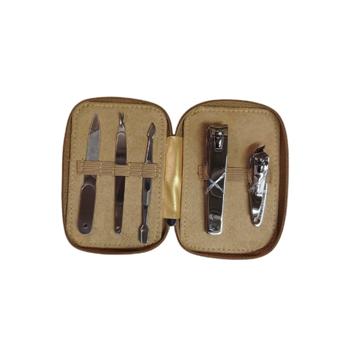 Set manicuría 5pcs - dorado 