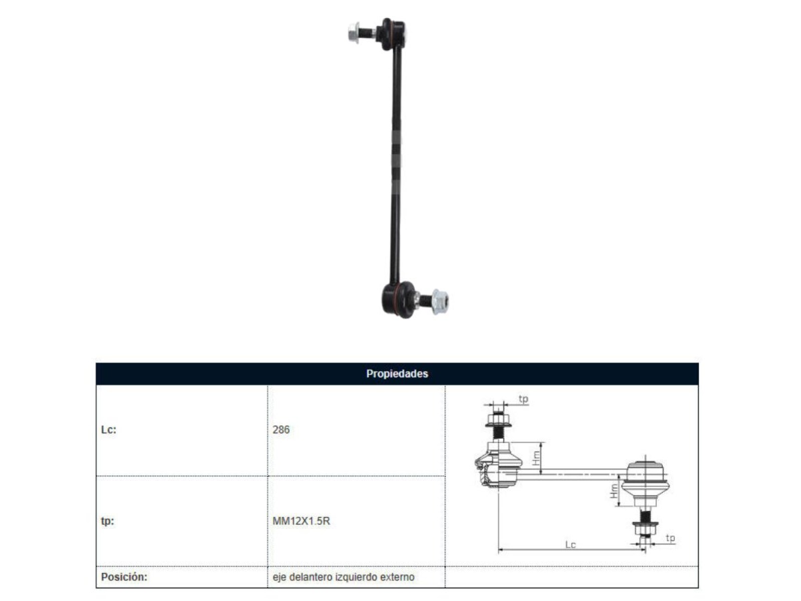 Bieleta Chev Tracker Ii Nafta 13-16 Izq 