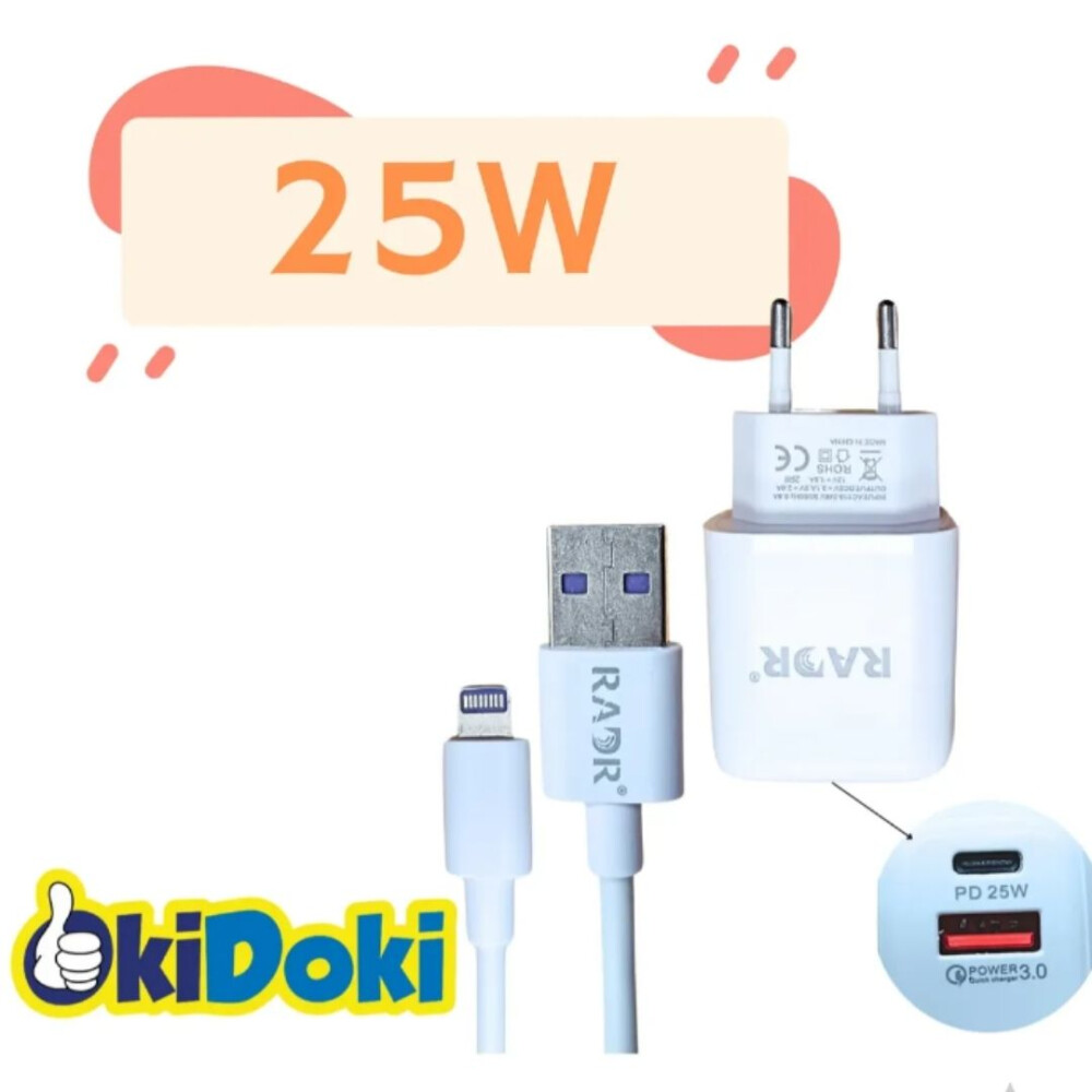 Cargador Usb /carga Rapida 25w, Lighting Cargador Usb /carga Rapida 25w, Lighting