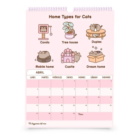 Calendario Mooving Personajes 2026 Pusheen Calendario Mooving Personajes 2026 Pusheen
