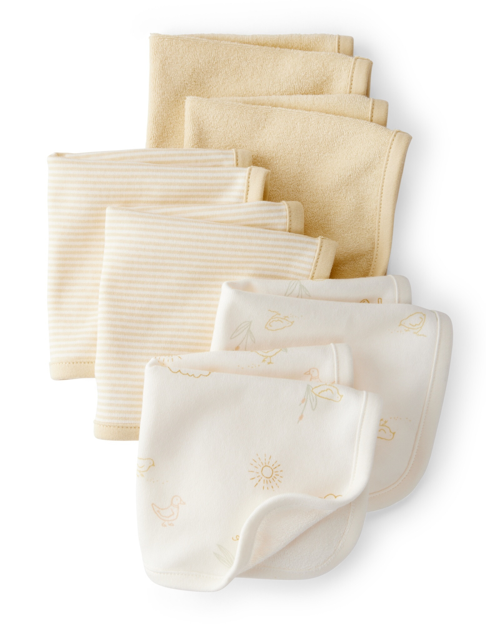 Pack seis paños de aseo de algodón terry, beige Pack seis paños de aseo de algodón terry, beige