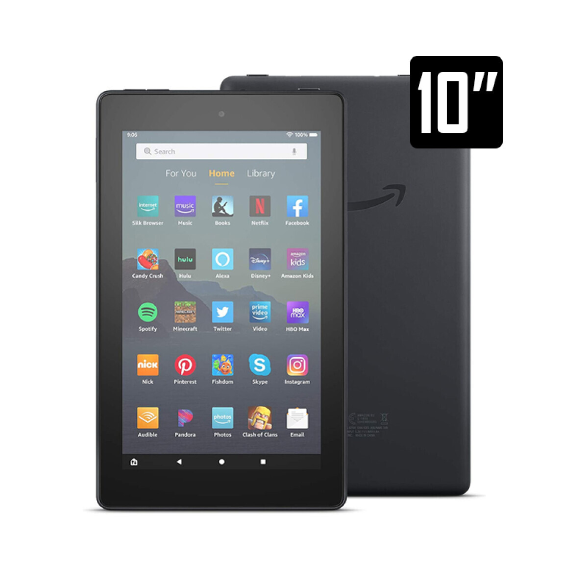 Tablet Amazon Fire HD 10" G9 2GB-32GB Negra Detalles Est. 