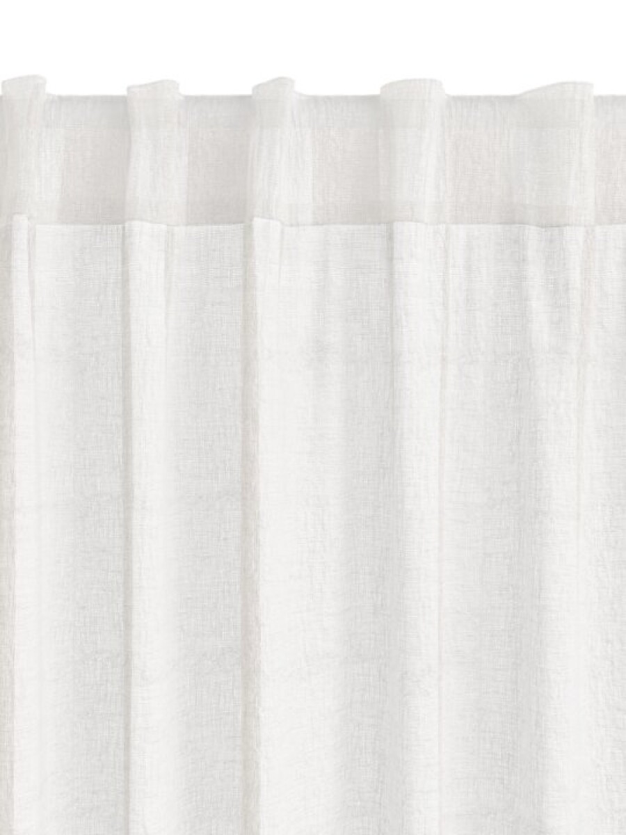 Cortina UNNEN 1x140x300 aspecto lino blanco 