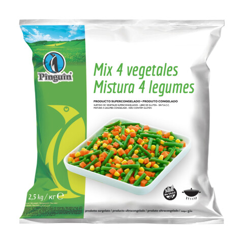 MIX PRIMAVERA (4 VEGETALES) PINGUIN - 2,5 KG Mix Primavera (4 Vegetales) Pinguin - 2,5 Kg