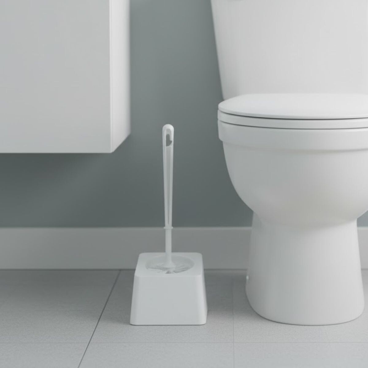 Escobilla Para Baño - BLANCO 
