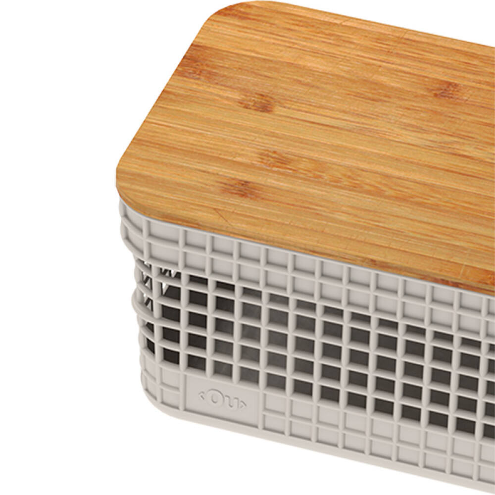 Organizador Rejilla S | Tapa Bambú Beige