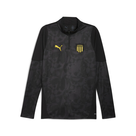 Buzos Puma Peñarol Train.1/4 Zip Masculino Negro
