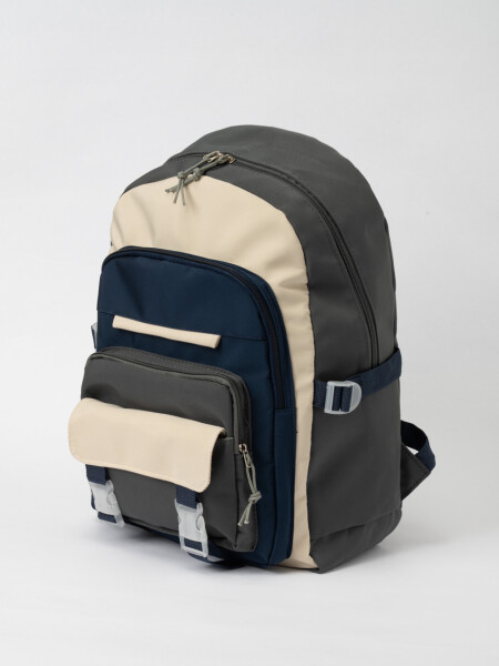 Mochila combinada Gris