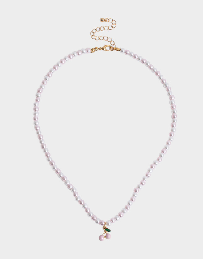 Collares Infantiles Con perlas Dorado