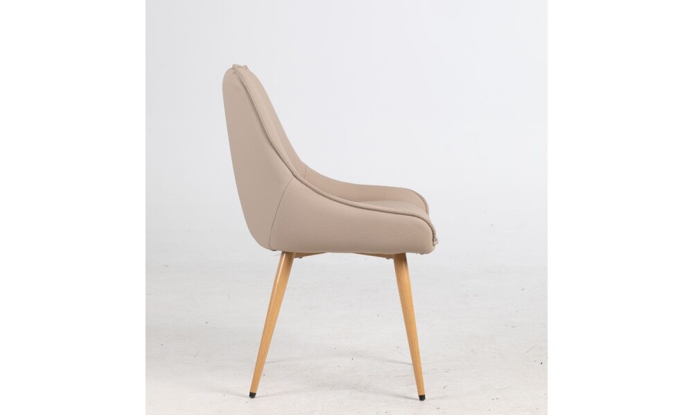 Silla BRUNA en PU Beige