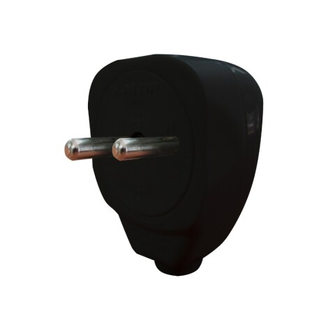 FICHA SALIDA LATERAL 2P Schuko NEGRA FICHA SALIDA LATERAL 2P Schuko NEGRA
