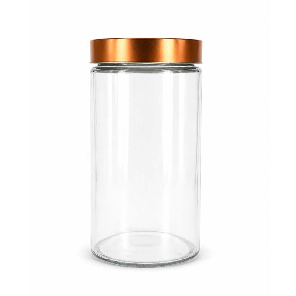Frasco tapa color bronce 1.7 L 11x11x22 cm Frasco tapa color bronce 1.7 L 11x11x22 cm
