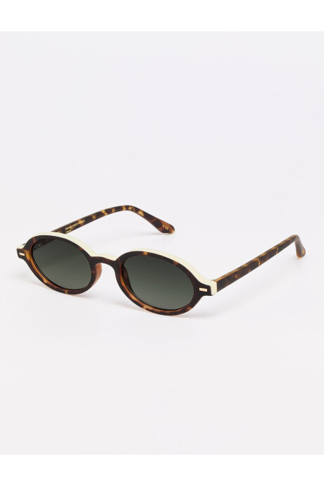 Tiwi Bell - 13 Shiny Cognac With Green Gradient Lenses