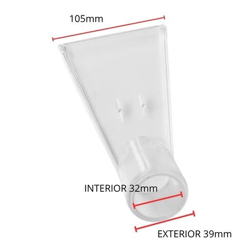 Boquilla Transparente para Extracción / Limpieza de Tapizados 32mm Boquilla Transparente para Extracción / Limpieza de Tapizados 32mm