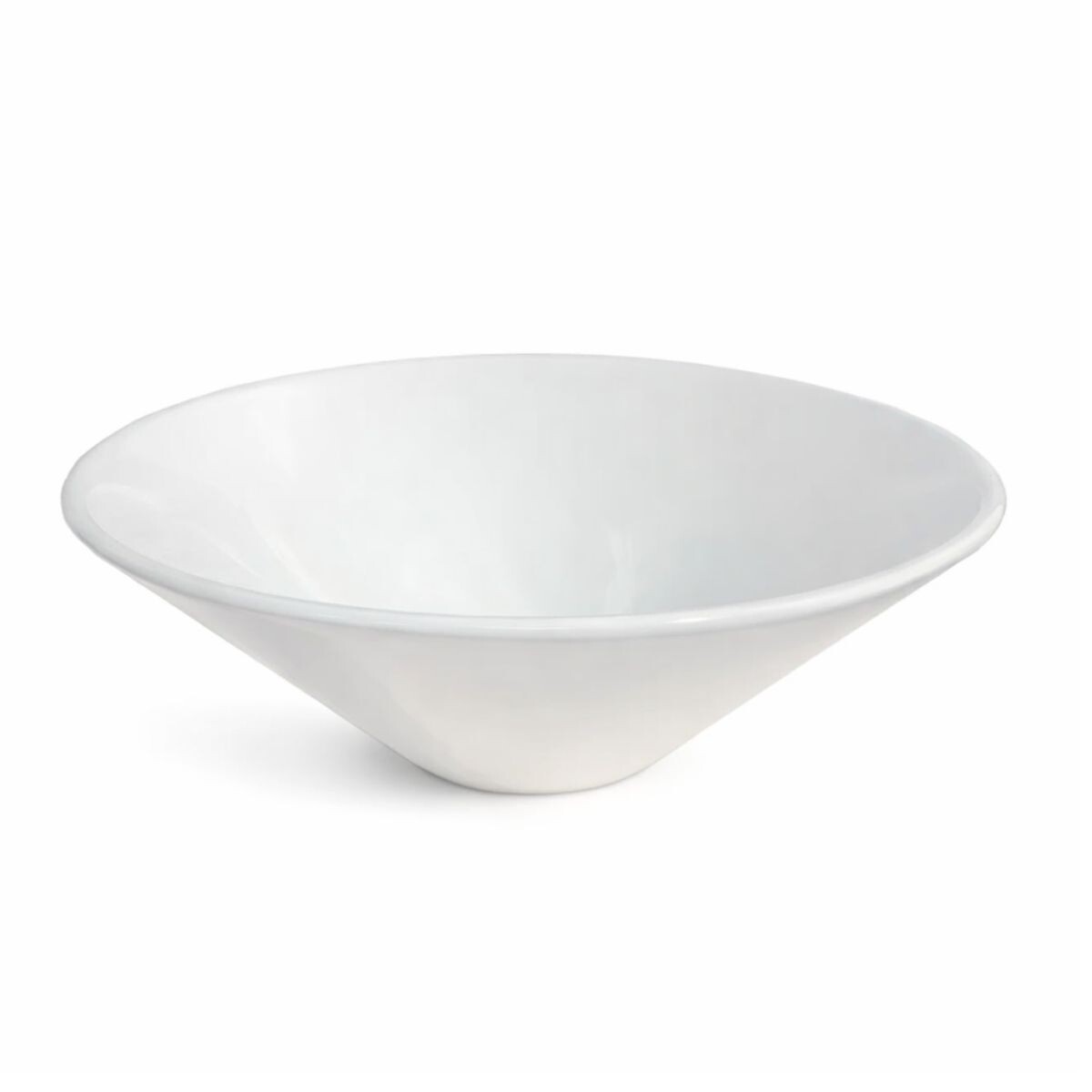 Bacha De Apoyo Redonda 42cm Blanca Brillo Dmc 