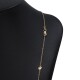 Cadena En Oro 18K Con 5 Brillantes Cadena En Oro 18K Con 5 Brillantes
