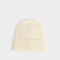 Gorro Clasico Gorro Tejido Con Tag - Blanco Crudo