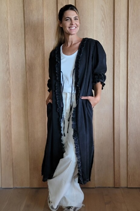 Kimono Almeja Denim Negro