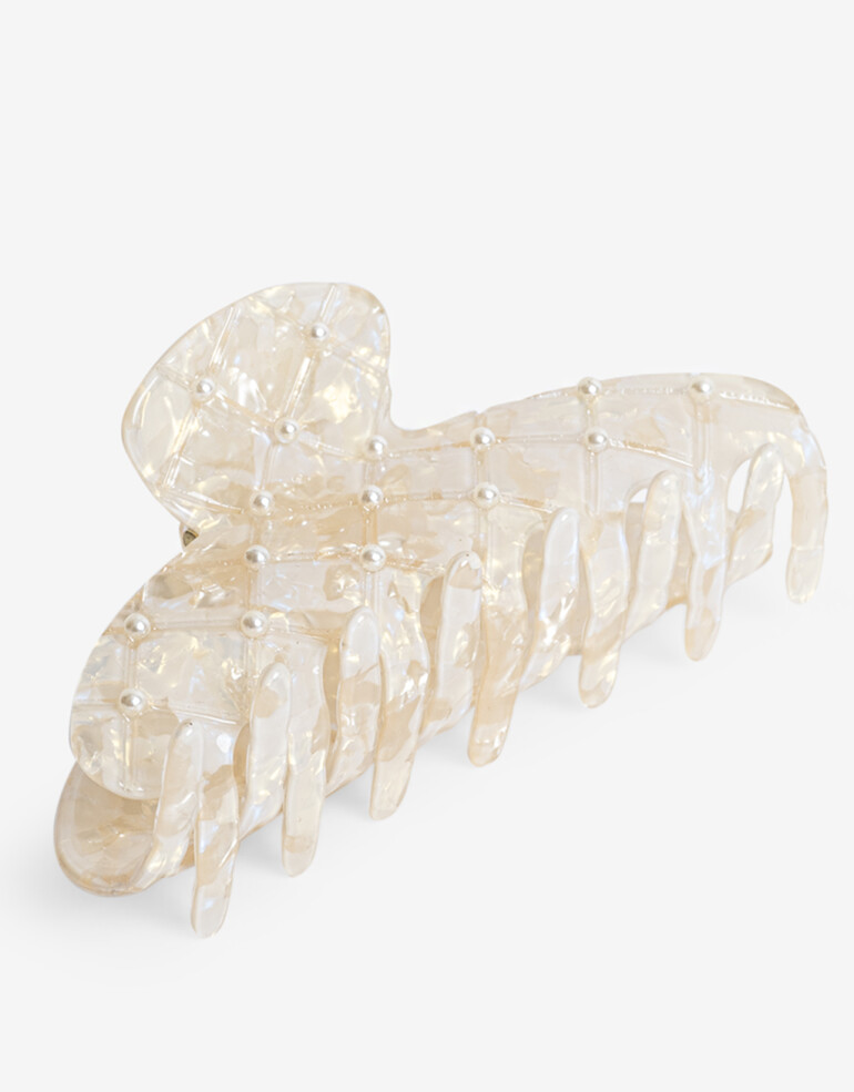 Broche Perla Broche Con Perlas - Blanco Nacarado/perlado