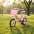 Bicicleta infantil Shengdi Rod 12 Canasto Parrilla Rueditas Color Rosa Claro