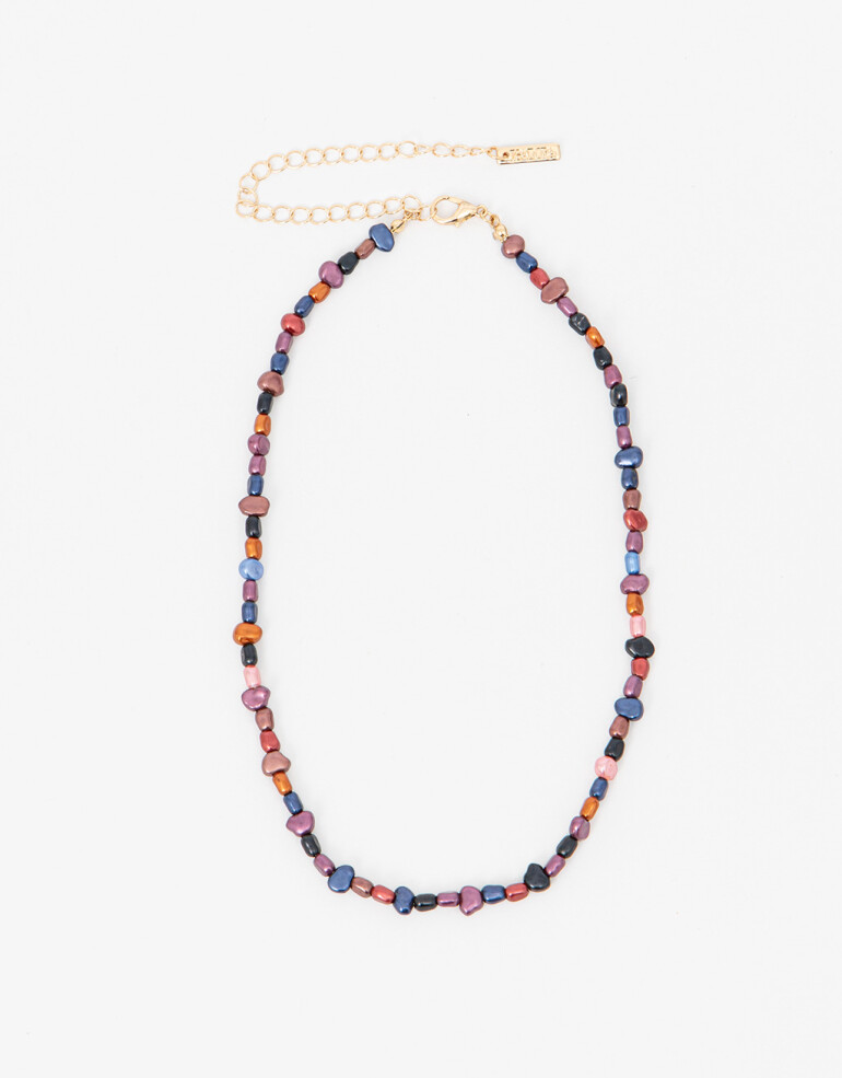 Collares Cortos Perla Collar Corto Perlas Multicolor - Combinacion Multicolor