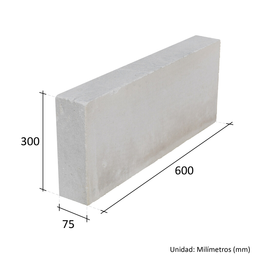 BLOQUE DE HORMIGON CELULAR 7,5X30X60 CM CELUCOM Bloque De Hormigon Celular 7,5x30x60 Cm Celucom