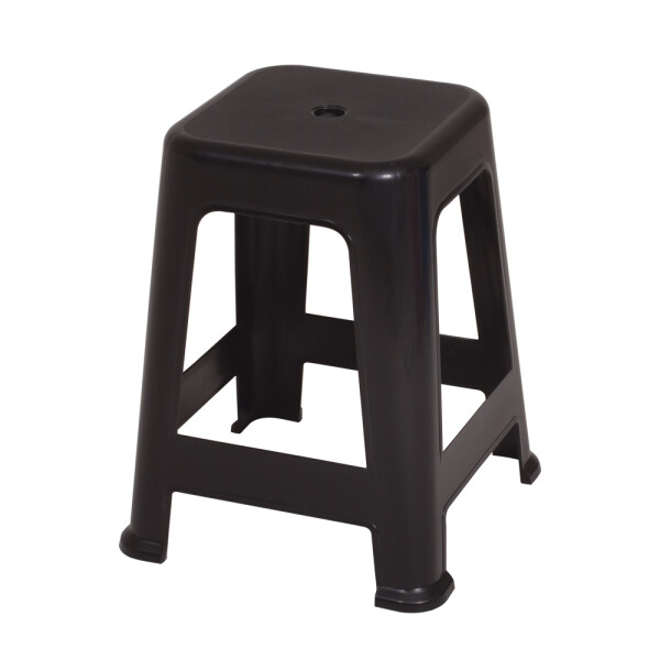 BANQUETA PLASTICA BELA VISTA NEGRA 36X36X45 CM. NEGRO