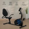 Bicicleta Fija Horizontal Active - Odómetro Pulsómetro Negro