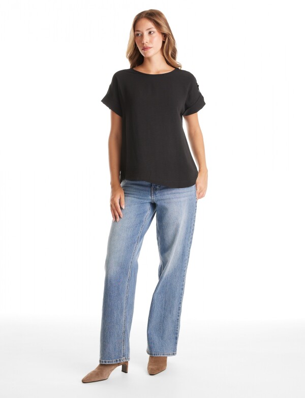 Blusa Crepe NEGRO