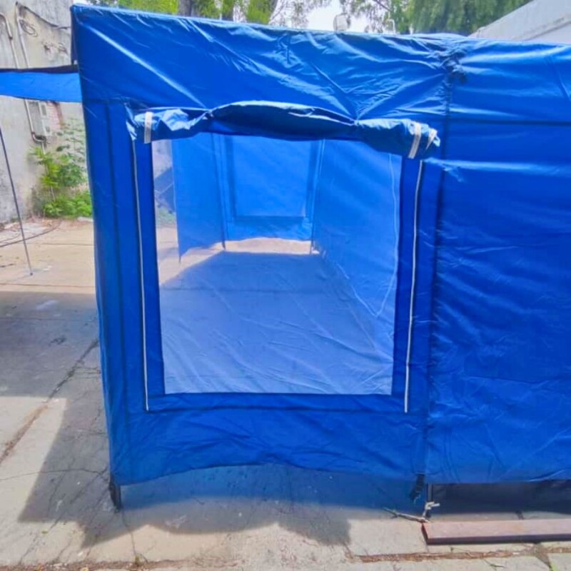 Carpa Europa Tent 8 Personas Con Avance Impermeable 3000mm Familiar Camping azul