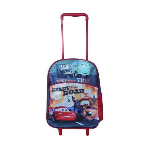 Mochila infantil Cars con Carro Tafeta Chica 35 x 26 cm U