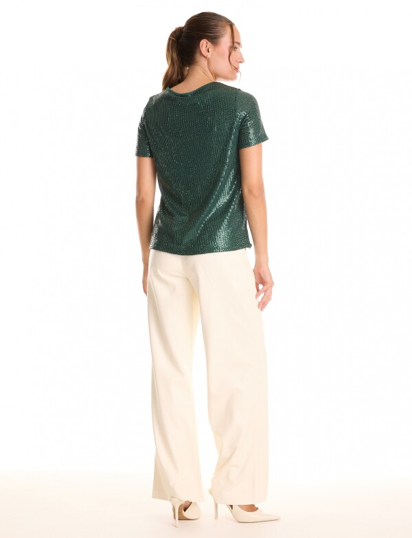 Blusa Noche Lentejue VERDE