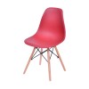 Silla Eames DKR - Base En Madera Rojo