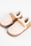 Pantufla corderito suede camel