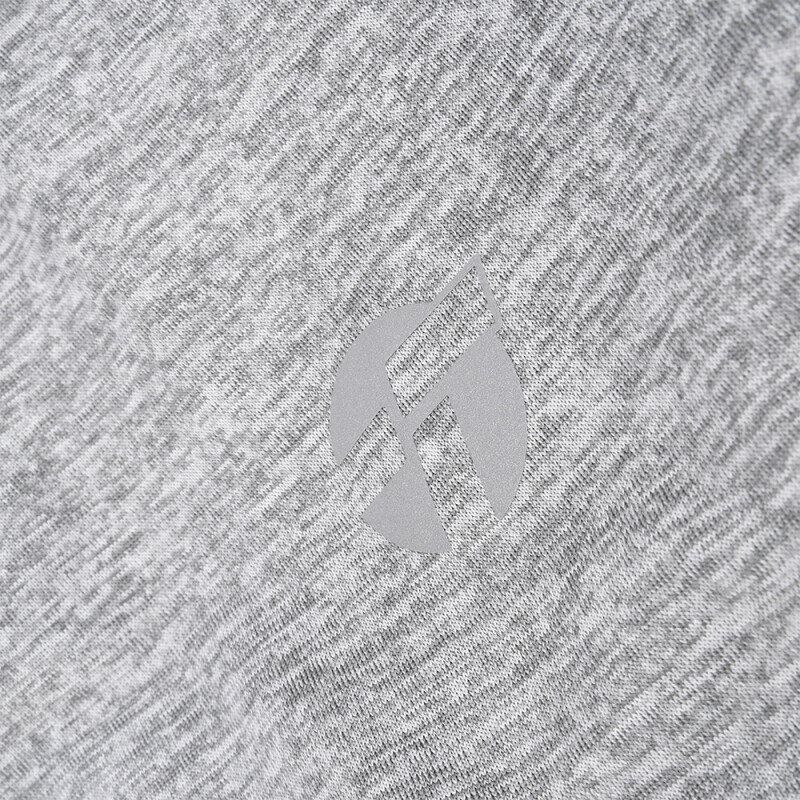 T-SHIRT MC STRIPE II MEN gris melange me GRIS CLARO/NEGRO/NARANJA