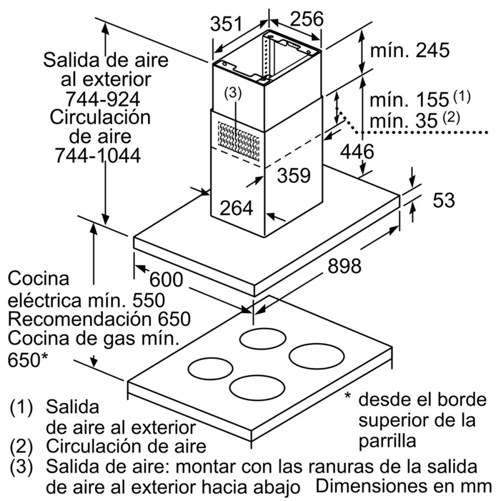 Campana de isla Bosch DIB97IM50 90 cm Campana de isla Bosch DIB97IM50 90 cm