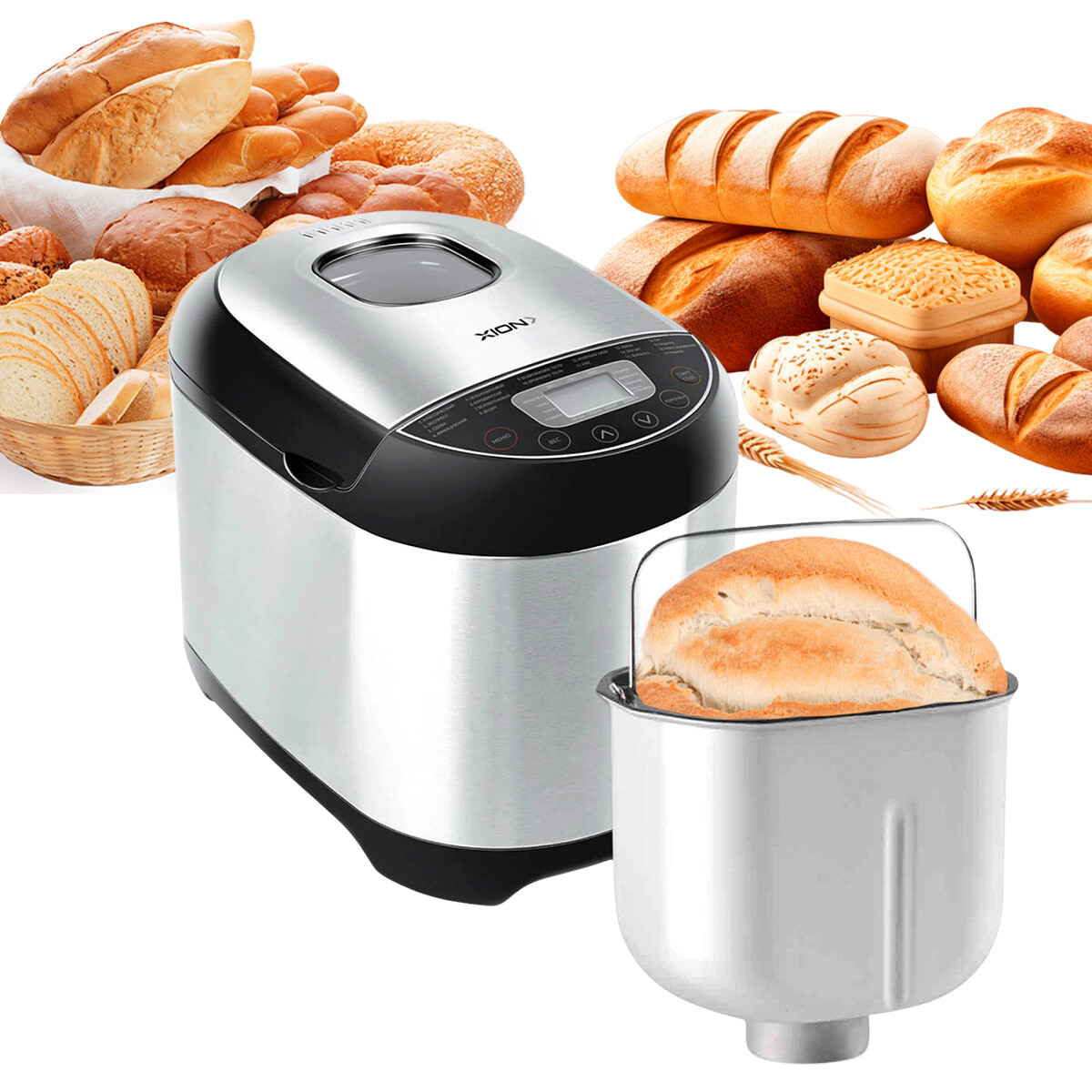 Panificadora Xion Home Kitchen con Fijacion de Hora 