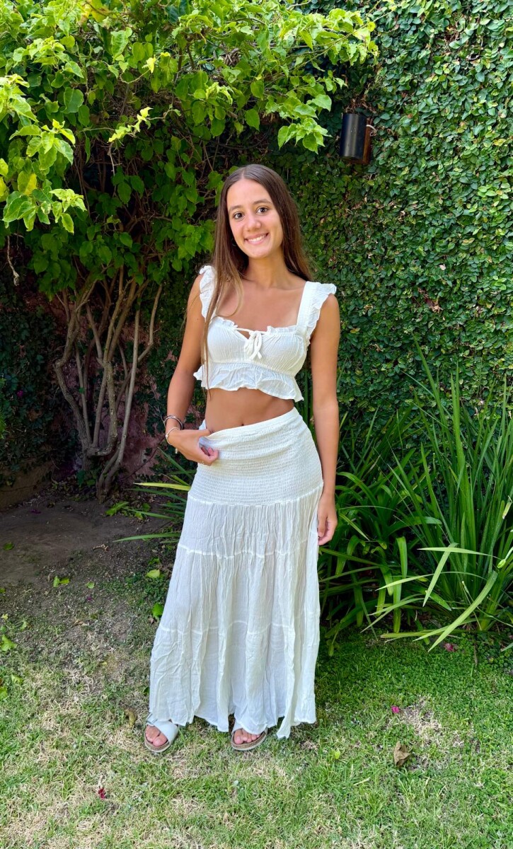 POLLERA STRADY - BLANCO 