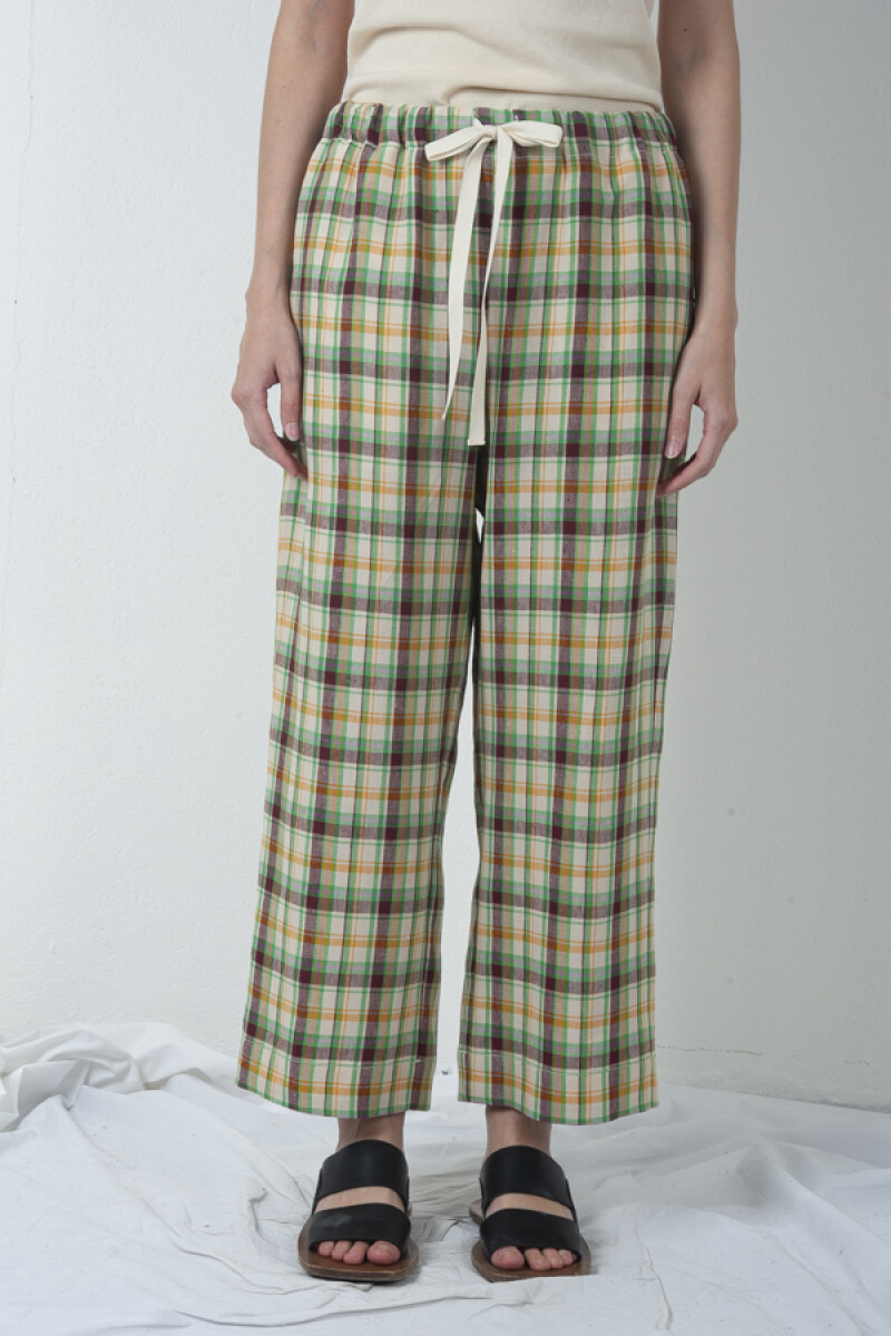 PANTALON MULTICOLOR Verde