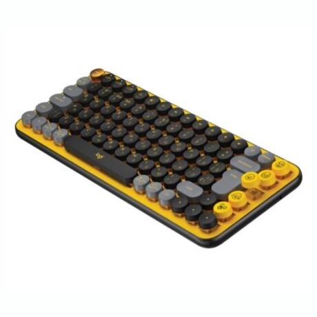 Teclado Mecánico Inalámbrico LOGITECH Pop Keys BT - Black Yellow Teclado Mecánico Inalámbrico LOGITECH Pop Keys BT - Black Yellow