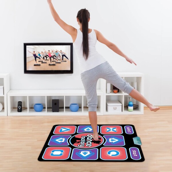 Alfombra Musica Juego Baile Dance Usb Pc Wii Xbox Tv Control Variante Color Negro