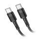 Cable de Datos HOCO X96 USB-C a USB-C Negro 1mt Cable de Datos HOCO X96 USB-C a USB-C Negro 1mt