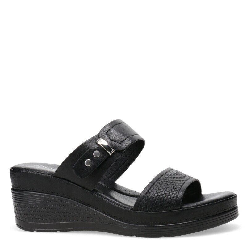 Sandalias de Mujer Lady Confort HAYS con dos tiras Negro