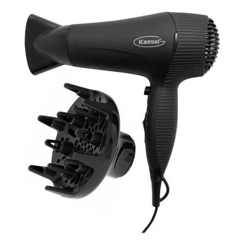 Secador de pelo Kassel 1800w + accesorios Gris