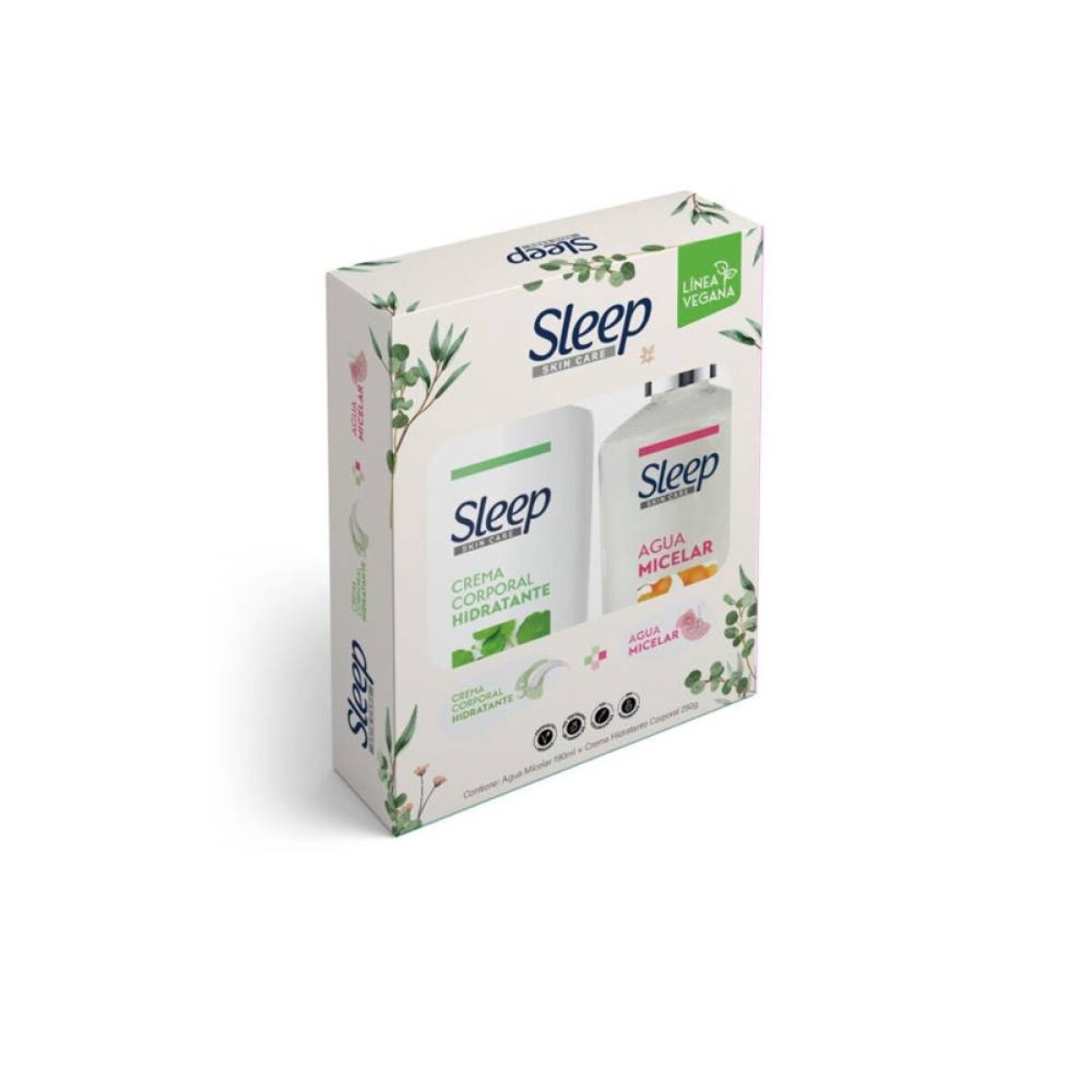 Sleep Skin Care Pack Agua Micelar 190ml. + Crema Corporal 250g 