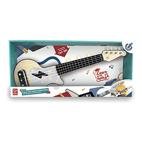 Hape Learn With Lights Electronic Ukulele Blue Hape Learn With Lights Electronic Ukulele Blue