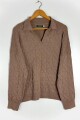 SWEATER C/VISCOSA IRON HABANO
