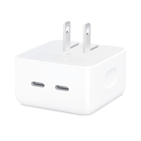 Apple 35W Dual USB-C Port Power Adapter (Flat Pin) Apple 35W Dual USB-C Port Power Adapter (Flat Pin)