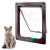 Puerta Para Ingreso Salida Mascotas Perro Gato Ventana S Variante Color Marron