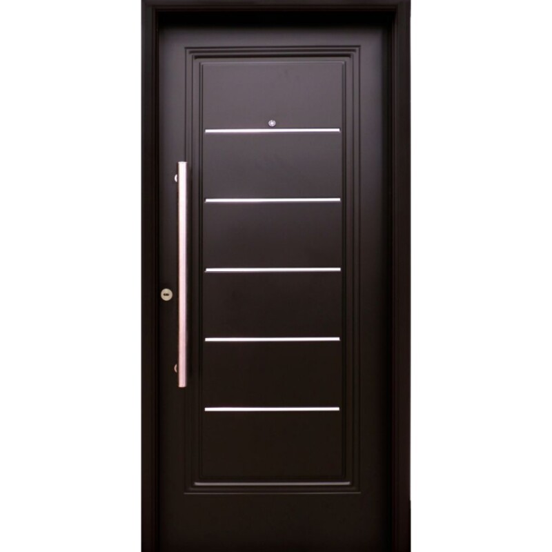 Puerta Nexo negra galva 1 (iny. machimbrado horiz.) Derecha